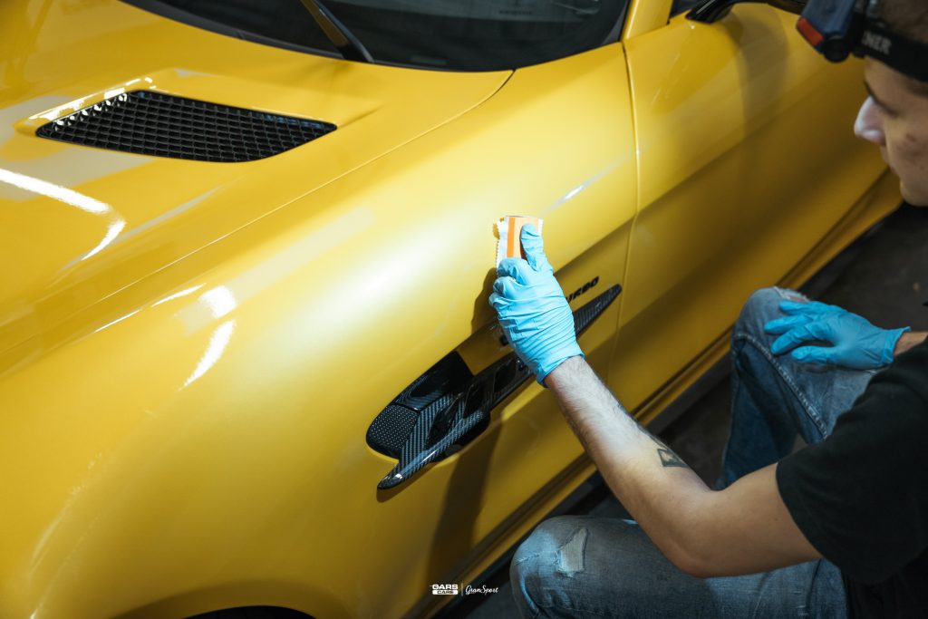 Mercedes-AMG GT R Roadster - Zabezpieczenie auta bezbarwną folią ochronną - carscare.pl