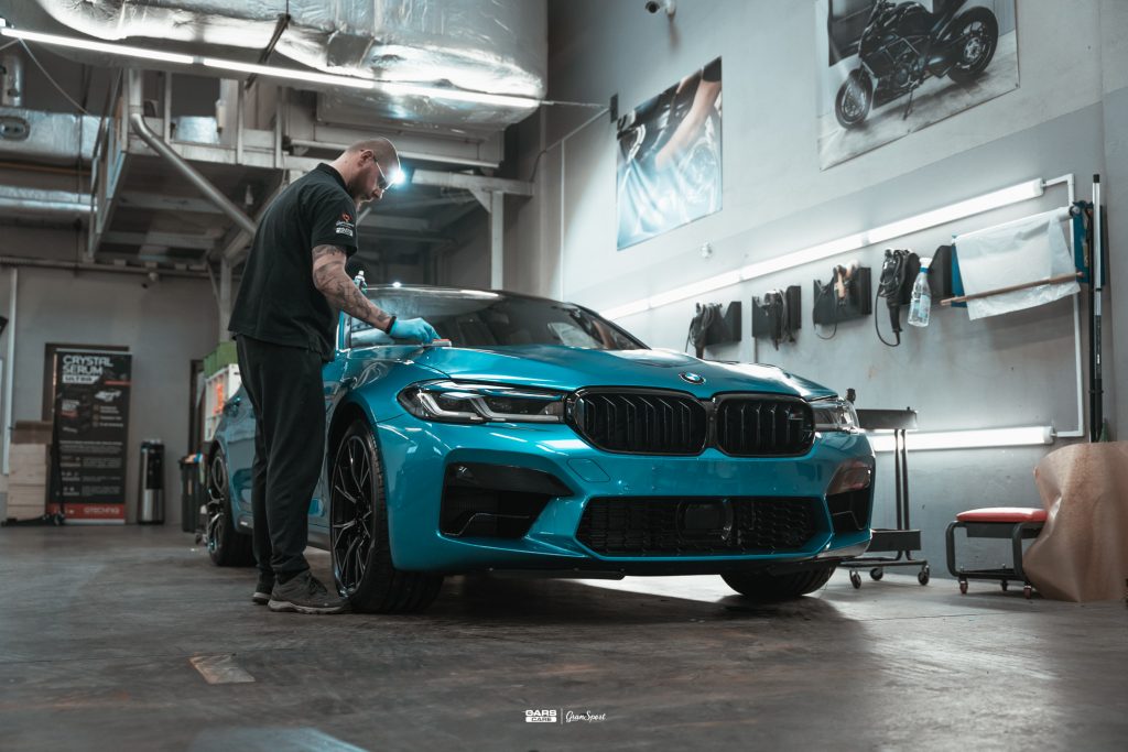 BMW M5 Competition - Zabezpieczenie auta bezbarwną folią ochronną - carscare.pl