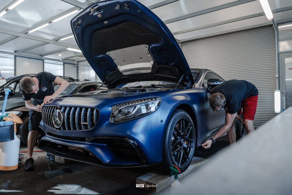 Mercedes AMG S 63 Coupe - Zabezpieczenie auta bezbarwną folią ochronną - carscare.pl
